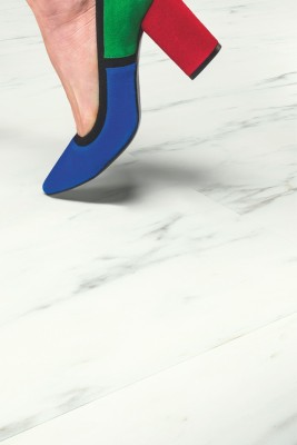 Плитка ПВХ Quick-Step Alpha Vinyl Tiles Мрамор каррарский белый AVST40136